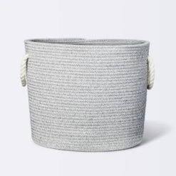 Coiled Rope Storage Bin Large Chevron - Cloud Island™ Gray 5 Coiled Rope Storage Bin Large Chevron - Cloud Island™ Gray -Little Luxe Store GUEST b3633f89 62a2 410e 803d aba377ae89ad