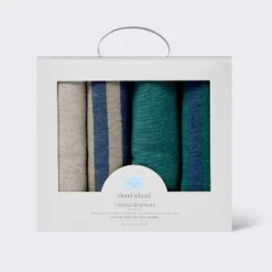 Flannel Baby Blankets - Cool Metallic - 4pk - Cloud Island™ 6 Flannel Baby Blankets - Cool Metallic - 4pk - Cloud Island™ -Little Luxe Store GUEST b589d781 c664 4d2b b110 d397d2a9b0ab