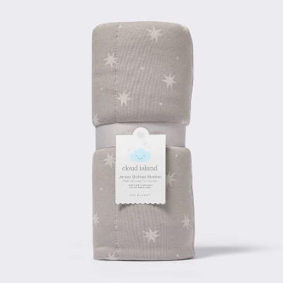 Rayon From Bamboo Jersey Quilted Blanket - Stars - Gray - Cloud Island™ 3 Rayon From Bamboo Jersey Quilted Blanket - Stars - Gray - Cloud Island™ - Image 3