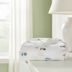 Muslin Swaddle Blanket - Cloud Island™ Trucks