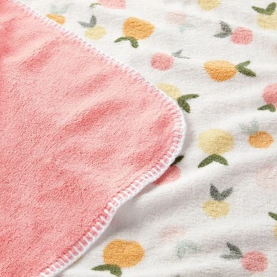 Plush Baby Blanket Citrus - Cloud Island™ 2 Plush Baby Blanket Citrus - Cloud Island™ - Image 2