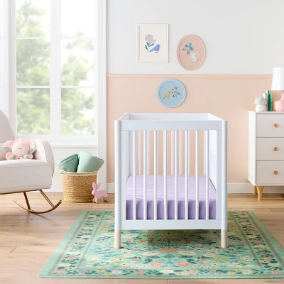 Polyester Rayon Fitted Crib Sheet - Purple - Cloud Island™ 1 Polyester Rayon Fitted Crib Sheet - Purple - Cloud Island™