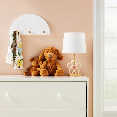 Wall Mounted Hook Rail - White And Natural - Cloud Island™ 1 Wall Mounted Hook Rail - White And Natural - Cloud Island™