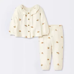 Baby Boys' 2pc Cozy Fox Top & Bottom Set - Cloud Island™ 7 Baby Boys' 2pc Cozy Fox Top & Bottom Set - Cloud Island™ -Little Luxe Store GUEST c06862cd 5d6e 4065 94c8 872eef921f0a