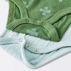 Baby Boys' 4pk Bear Short Sleeve Bodysuits - Cloud Island™ Ivory/Blue/Green -Little Luxe Store GUEST c215bf52 5853 432c be58 2159b1d81bd2