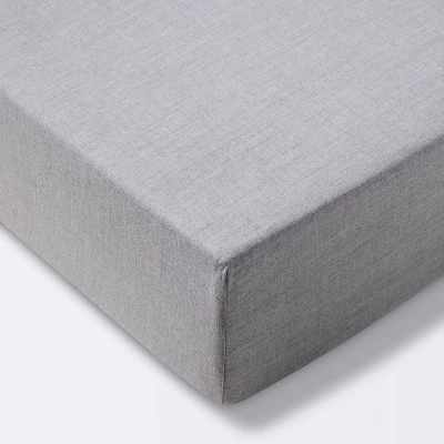 Fitted Crib Sheet Solid - Cloud Island™ Dark Gray 4 Fitted Crib Sheet Solid - Cloud Island™ Dark Gray - Image 4