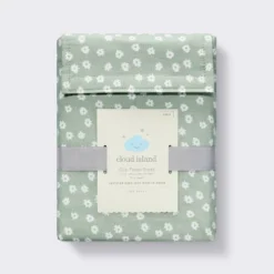 Cotton Fitted Crib Sheet - Daisies Green - Cloud Island™ -Little Luxe Store GUEST c48cac45 5d36 49a2 bd33 86b2f37ad7eb
