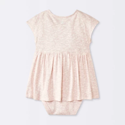 Baby Girls' Floral Modal Jersey Romper - Cloud Island™ Pink 1 Baby Girls' Floral Modal Jersey Romper - Cloud Island™ Pink