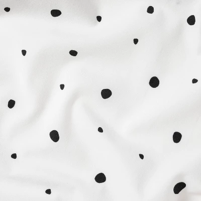 Fitted Crib Sheet Scatter Dot - Cloud Island™ - Black/Cream 3 Fitted Crib Sheet Scatter Dot - Cloud Island™ - Black/Cream - Image 3