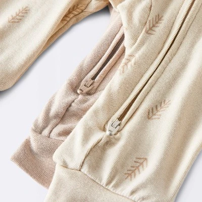 Baby 2pk Leaf So Very Soft Modal Blend Romper - Cloud Island™ Cream 3 Baby 2pk Leaf So Very Soft Modal Blend Romper - Cloud Island™ Cream - Image 3
