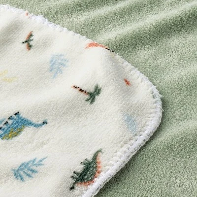 Plush Baby Blanket - Dinos - Cloud Island™ 2 Plush Baby Blanket - Dinos - Cloud Island™ - Image 2