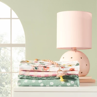 Muslin Swaddle Baby Blanket - Floral Gingham - 3pk - Cloud Island™ 1 Muslin Swaddle Baby Blanket - Floral Gingham - 3pk - Cloud Island™