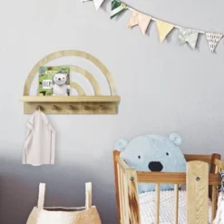 Rainbow Wooden Shelf Natural Wood - Cloud Island™ 7 Rainbow Wooden Shelf Natural Wood - Cloud Island™ -Little Luxe Store GUEST ce5fda32 94f1 45e6 8905 d07e7f86a7a3