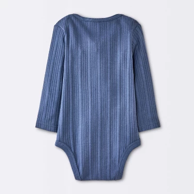 Baby Boys' 4pk Bear Long Sleeve Bodysuits - Cloud Island™ Ivory/Blue/Green 1 Baby Boys' 4pk Bear Long Sleeve Bodysuits - Cloud Island™ Ivory/Blue/Green