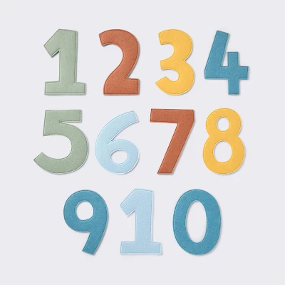 Milestone Felt Numbers - Multi Color - Cloud Island™ 2 Milestone Felt Numbers - Multi Color - Cloud Island™ - Image 2