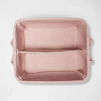 Decorative Storage Bin With Side Tie Medium - Cloud Island™ Pink 2 Decorative Storage Bin With Side Tie Medium - Cloud Island™ Pink - Image 2