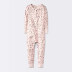 Toddler Girls' Smooth Jersey Snug Fit Union Suit - Cloud Island™ Pink -Little Luxe Store GUEST d6001065 4390 4c0c 927f fa596c48c0e8