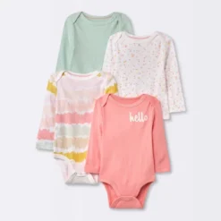 Baby Girls' 4pk Long Sleeve Bodysuit - Cloud Island™ Floral 11 Baby Girls' 4pk Long Sleeve Bodysuit - Cloud Island™ Floral -Little Luxe Store GUEST d6cf913a 1dd8 417e a034 f2d2d36d4303