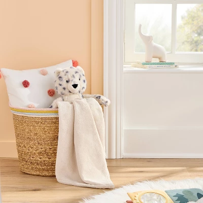Plush Blanket With Soft Toy - Cream Leopard - Cloud Island™ 1 Plush Blanket With Soft Toy - Cream Leopard - Cloud Island™