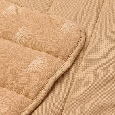 Rayon From Bamboo Jersey Quilted Blanket - Suns - Cloud Island™ 2 Rayon From Bamboo Jersey Quilted Blanket - Suns - Cloud Island™ - Image 2