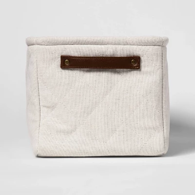 Decorative Basket - Cloud Island™ Large Quilted Bin Off White 3 Decorative Basket - Cloud Island™ Large Quilted Bin Off White - Image 3