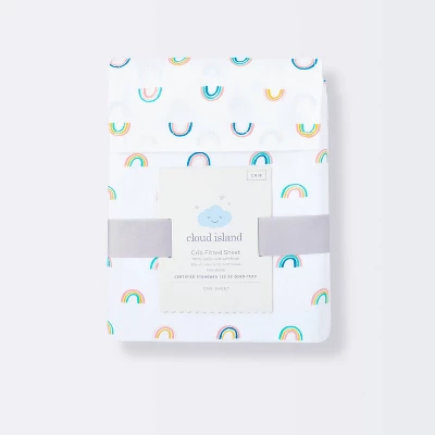 Fitted Crib Sheet Rainbows - Cloud Island™ 4 Fitted Crib Sheet Rainbows - Cloud Island™ - Image 4