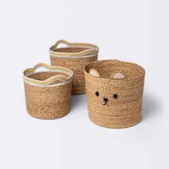 Woven Animal Round Storage Bin - Cloud Island™ Bear -Little Luxe Store GUEST e0e422f6 d038 4c37 9a71 d530b27548fe