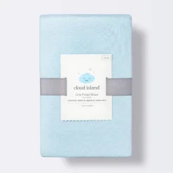 Polyester Rayon Fitted Crib Sheet - Solid Blue - Cloud Island™ 5 Polyester Rayon Fitted Crib Sheet - Solid Blue - Cloud Island™ -Little Luxe Store GUEST e1c97adf a462 4d2b 90a9 3876d6b7c9b1