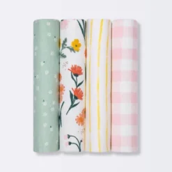 Flannel Baby Blanket - Cloud Island™ Garden Floral - 4pk 5 Flannel Baby Blanket - Cloud Island™ Garden Floral - 4pk -Little Luxe Store GUEST e813cebe 93f8 439f a69d 6199d458da75