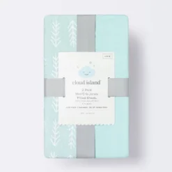 Fitted Mini Crib Sheet - Arrows/Mint - 2pk - Cloud Island™ 6 Fitted Mini Crib Sheet - Arrows/Mint - 2pk - Cloud Island™ -Little Luxe Store GUEST e93a4d75 fb7e 4e3c bf2c 247e6e4e4770