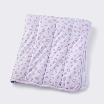 Rayon From Bamboo Jersey Quilted Blanket - Leopard - Purple - Cloud Island™ 4 Rayon From Bamboo Jersey Quilted Blanket - Leopard - Purple - Cloud Island™ - Image 4