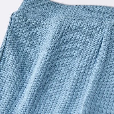 Baby Girls' 2pc Striped Pocket T-Shirt & Bike Shorts Set - Cloud Island™ Blue 3 Baby Girls' 2pc Striped Pocket T-Shirt & Bike Shorts Set - Cloud Island™ Blue - Image 3