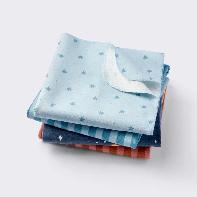 Flannel Baby Blankets - Space - 4pk - Cloud Island™ 4 Flannel Baby Blankets - Space - 4pk - Cloud Island™ - Image 4