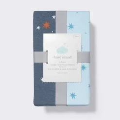 Fitted Jersey Crib Sheet - Space - 2pk - Cloud Island™ -Little Luxe Store GUEST f1d5f5f3 b565 43e6 8f9c 543c6a6ffa15