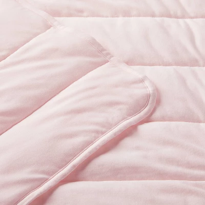 Rayon From Bamboo Quilted Baby Blanket - Light Pink - Cloud Island™ 2 Rayon From Bamboo Quilted Baby Blanket - Light Pink - Cloud Island™ - Image 2