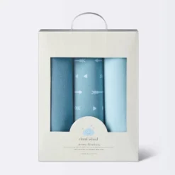 Jersey Swaddle Baby Blanket - Blue - 3pk - Cloud Island™ 5 Jersey Swaddle Baby Blanket - Blue - 3pk - Cloud Island™ -Little Luxe Store GUEST f49f76b6 7c4f 418d 86ba d81b4019ae31