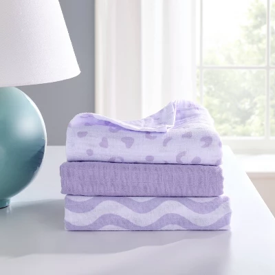 Muslin Swaddle Baby Blanket - Leopard - 3pk - Cloud Island™ 1 Muslin Swaddle Baby Blanket - Leopard - 3pk - Cloud Island™