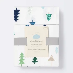 Crib Fitted Sheet Trees - Cloud Island™ - Blue 6 Crib Fitted Sheet Trees - Cloud Island™ - Blue -Little Luxe Store GUEST f98275c7 503f 417b 858a 72d08536fd5a